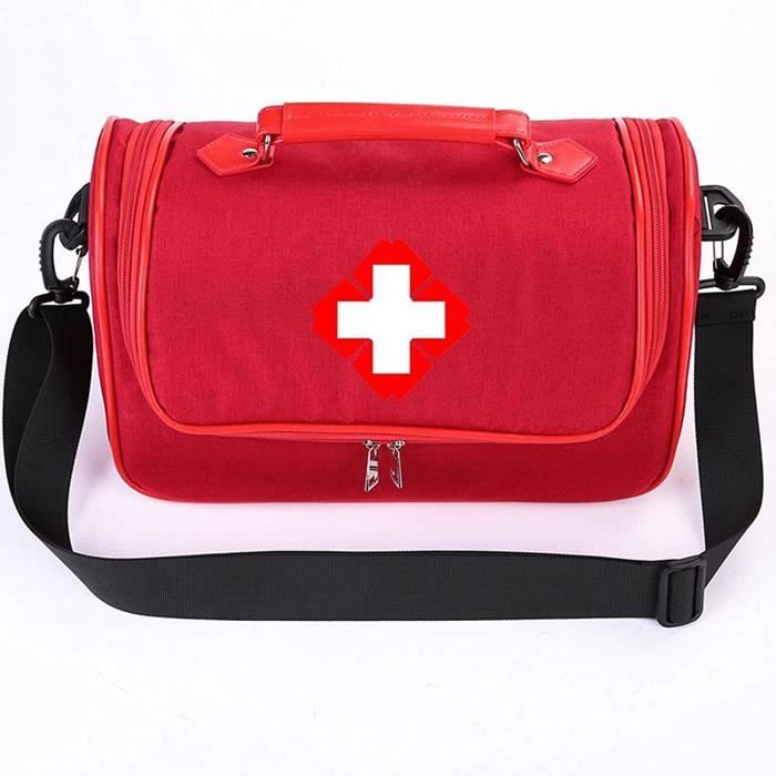 Trousse de Secours, Vide, Orange + Support Mural Erste Hilfe Valise