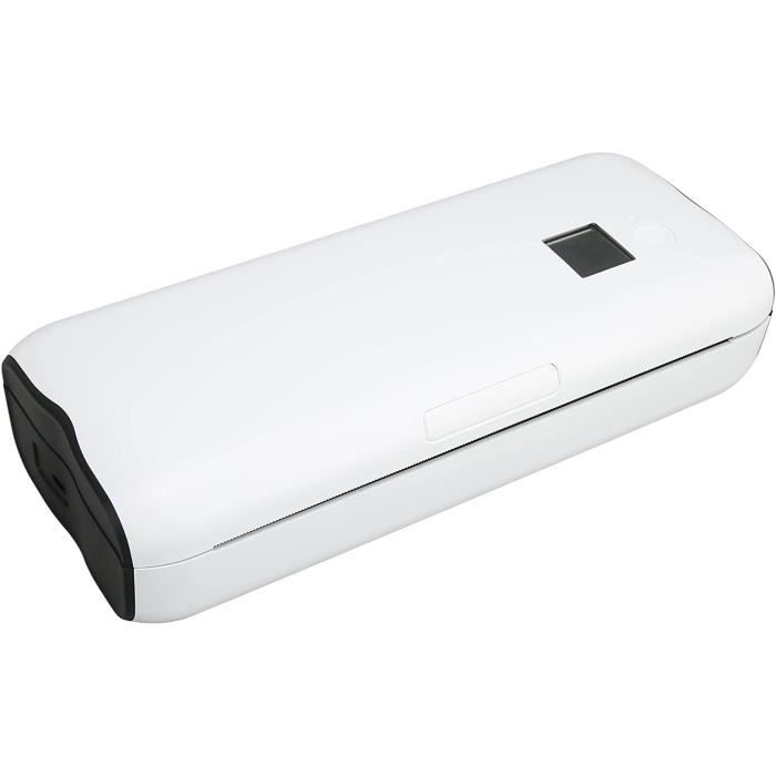 Imprimante Portable CCYLEZ - Étiquettes Thermiques Bluetooth - Mini Imprimante Reçus - Batterie 1500mAh - Orange