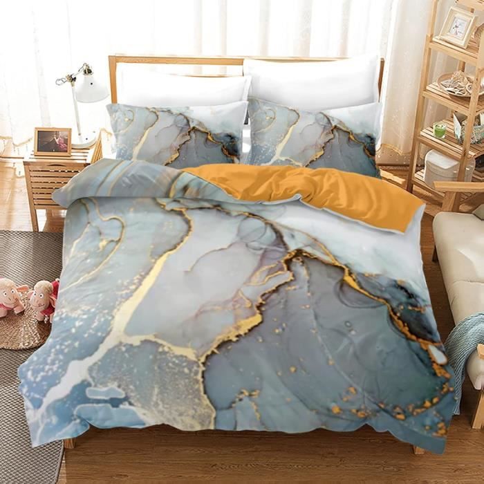 Parure De Lit 1 Personne 2X Taies D Oreiller 65X65Cm Microfibre Housse Couette Ado Garcon Doux Confortable Parure De Lit 1 u44475 Cdiscount Maison