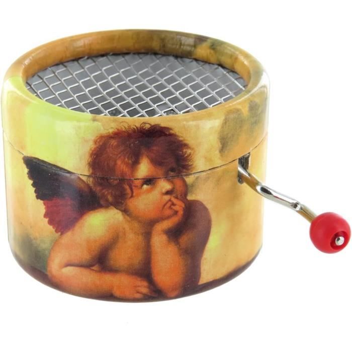 Boîte À Musique À Manivelle En Carton Renforcé Et Décoré D'Anges De — free download