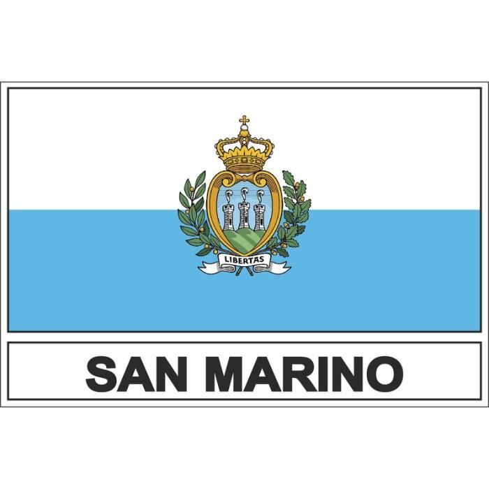 Autocollant Sticker Drapeau Rsm Saint St Marin Cdiscount Auto
