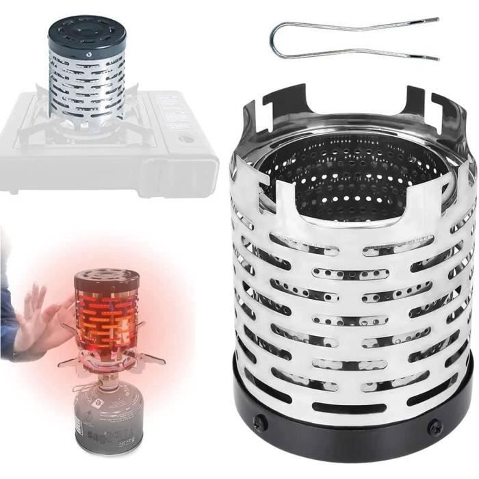 Mini Réchaud Gaz Camping Ultra-Léger 111 G – Pliable, Puissance 3000 W, Allumage Piézo, Pour Randonnée Et Trek