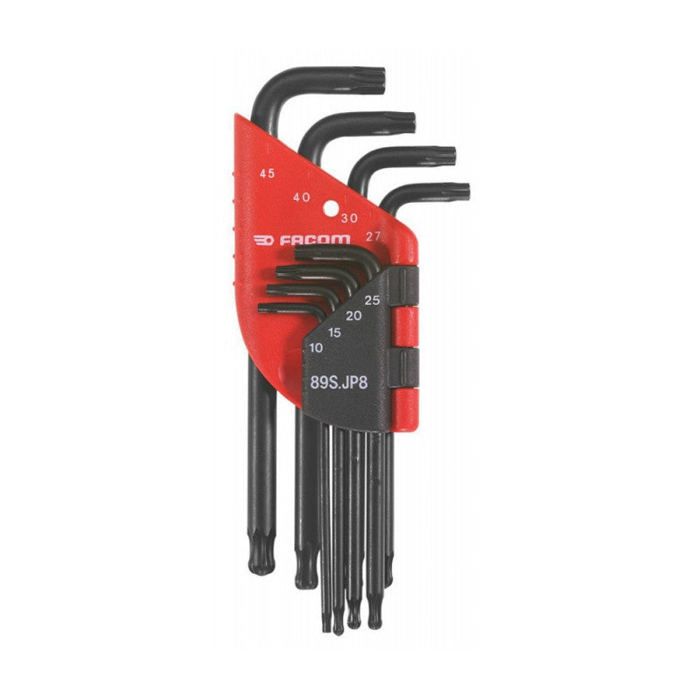 Jeu de 8 clés mâles Torx FACOM .JP8APF 10 à 45 mm - vue 2