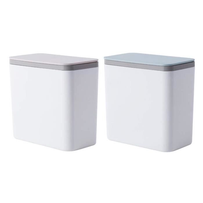 Poubelle De Recyclage CURVER Ready To Collect 10L Grise - 100% Recyclée Modulaire Avec Couvercle Poubelle Tri Curver 10L