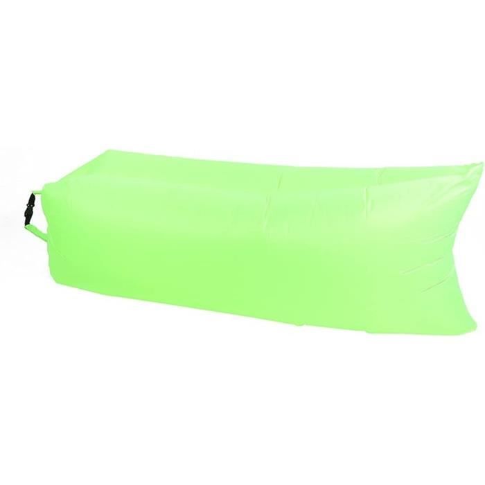 Sac Gonflable De Camping Portable - Tapis Gonflable Ultra Léger 35g, Nylon TPU Résistant, Parfait Pour Randonnée Et Trekking (Vert)