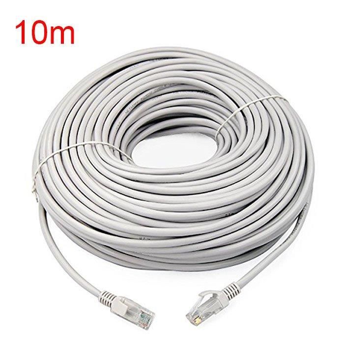 Cable Réseau RJ45 Cat. 6 Droit 10m Blanc Cdiscount Informatique