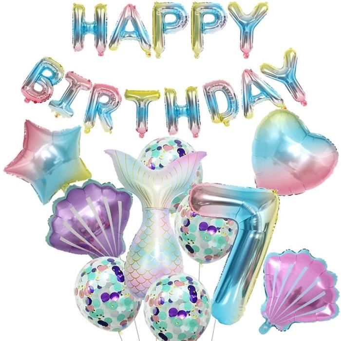 Grande Sculpture De Ballon D'anniversaire De Sirène De 140 Cm, Pile De Ballons De Sirène, Kit De Bricolage, Sans Hélium, Anniversaire De Fille, Sculpture De Sirène, Filles - France