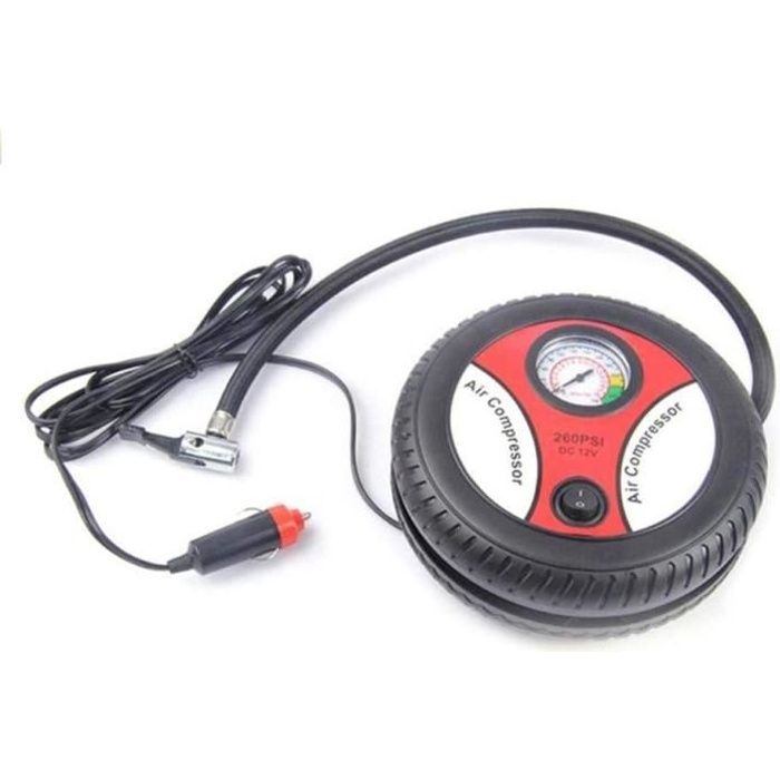 COMPRESSEUR AUTO 12V Roue de compresseur d'air portatif et Pompe ...
