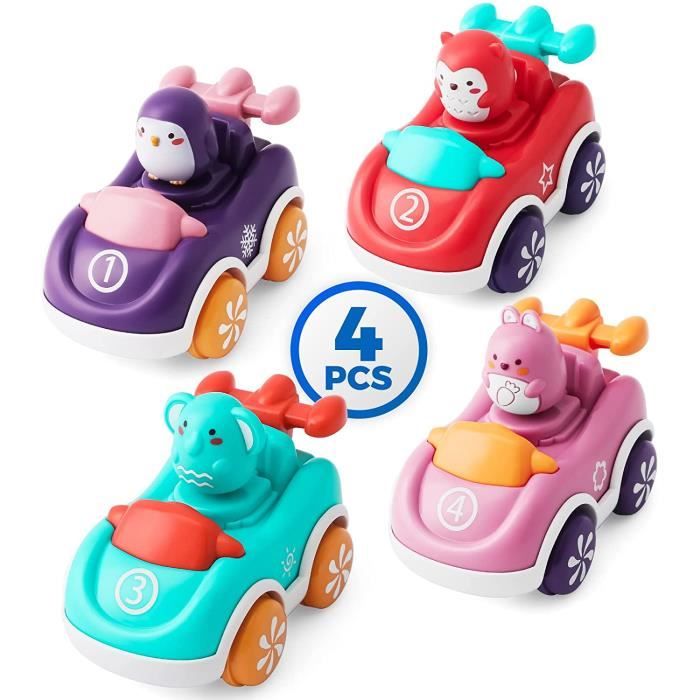 Voitures Jouets Pour Tout Petits 4 Pieces Bebe Pousser Et Aller A Friction Voiture Jouets Pour Enfants Garcons Filles Cdiscount Jeux Jouets