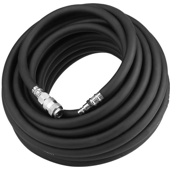 Tuyau à Air Comprimé pour Compresseur 15M 900 PSI Flexible Tuyau dAir Pneumatique en Caoutchouc