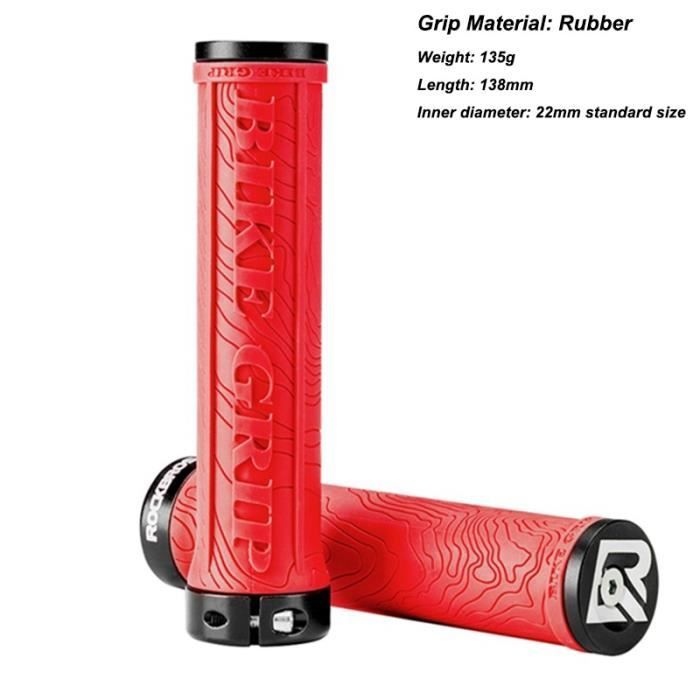 Poignée de guidon de vélo en silicone, accessoire de cyclisme, VTT, CNC  18