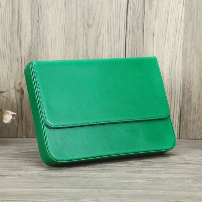 Boîtier Cuir Vertu Signature Vintage – Vert – Avec Casque Et Manuels