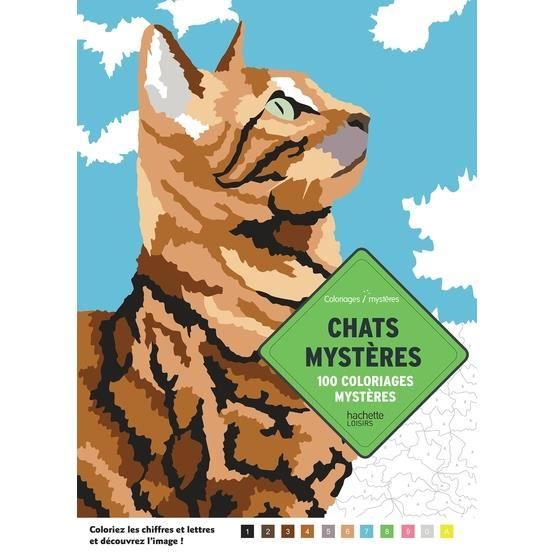 Chats Mysteres 100 Coloriages Mysteres Cdiscount Librairie