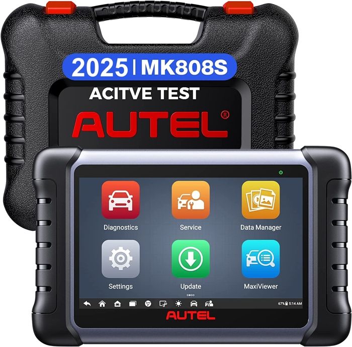 AUTEL Valise Diagnostic Auto MaxiCOM MK808S OBD2 - Multimarque - En français Mise à niveau matérielle MK808