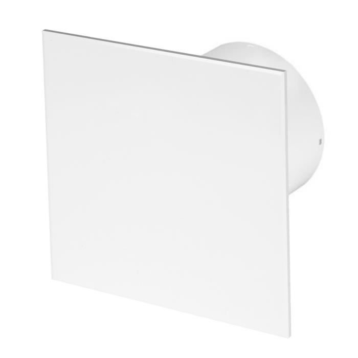 Mur Timer 125mm Timer Aerateur Salle De Bain Extracteur D'air Blanc ABS Panneau ...