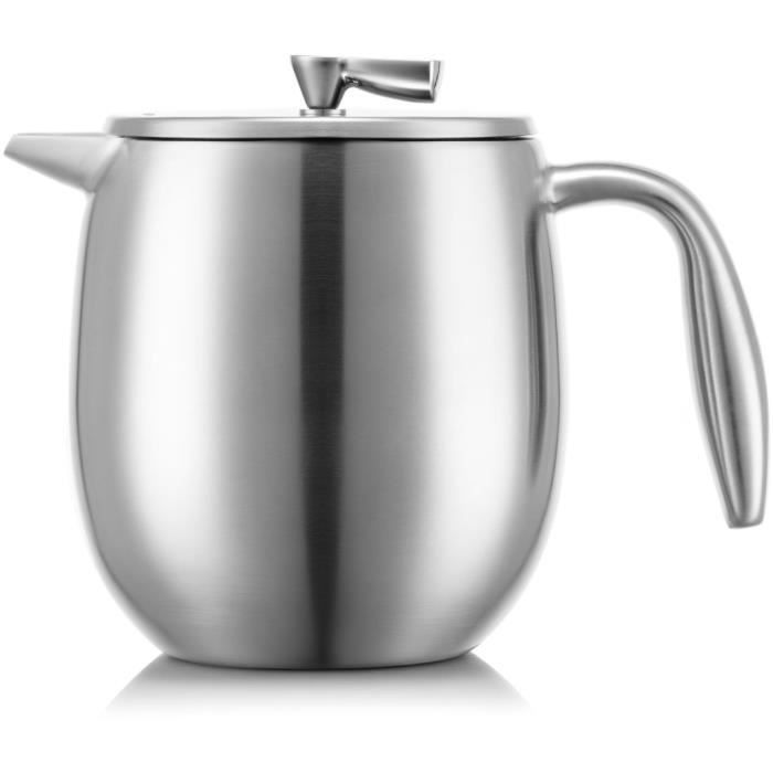 Cafetiere À Piston BODUM Columbia – 0,5 L 4 Tasses, Double Paroi
