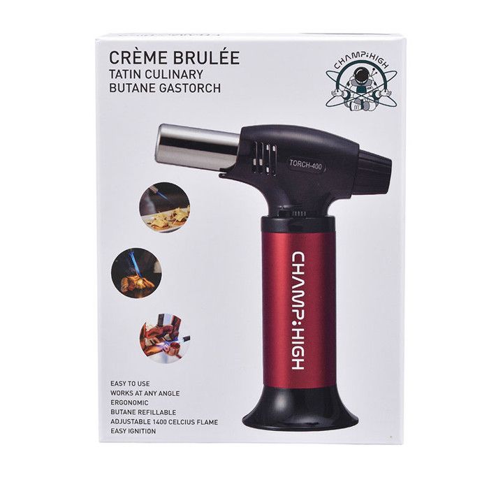 Chalumeau de Cuisine Professionnel 15,5 cm - Rouge