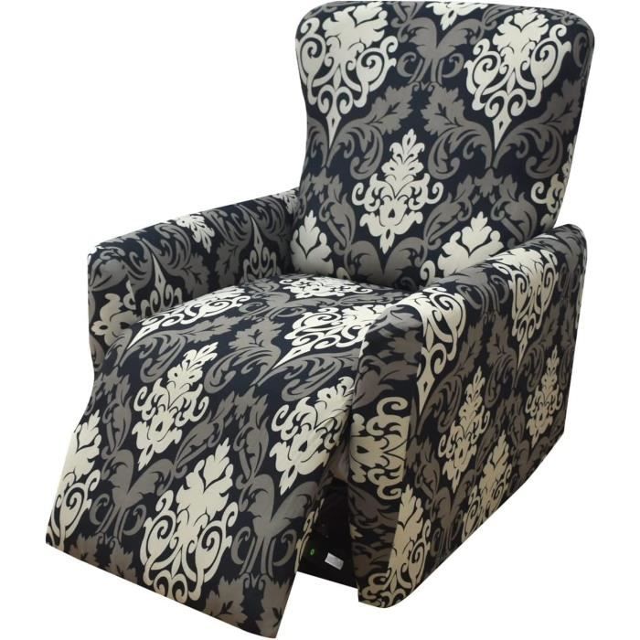 Housse Chaise Bureau Pivotante Extensible Avec Accoudoirs - Protection Élégante