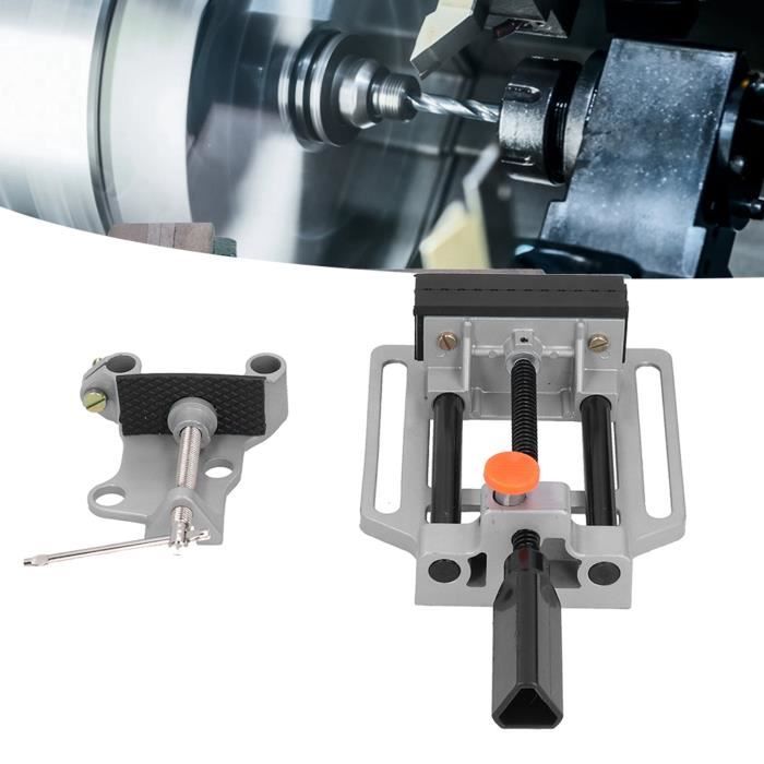 BEVDICNC Étau Pour Perceuse 10,16 Cm - Presse Serrage Professionnelle Fonte - Atelier Mécanicien