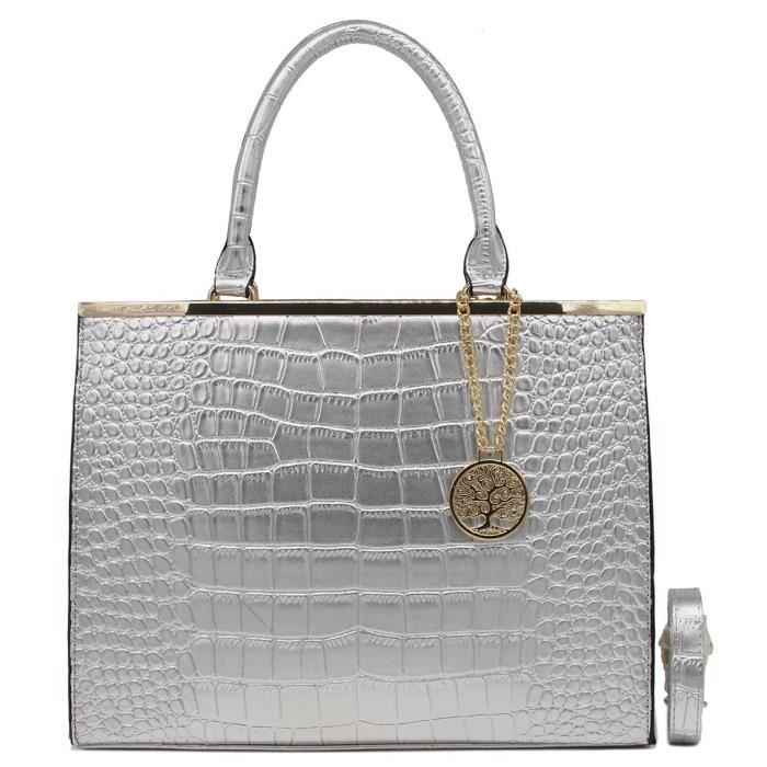 Grand sac top croco