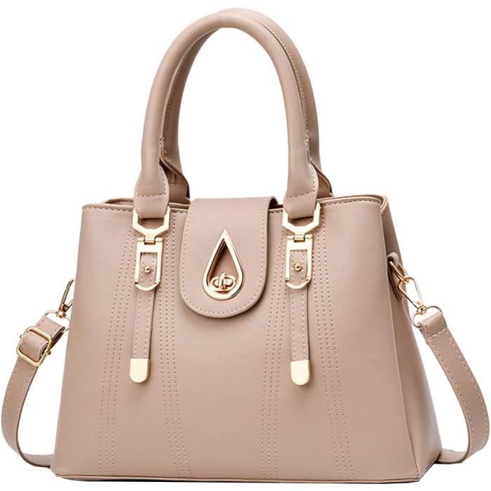Sac à Main Femme NIYUTA FR153 - Cabas Porté Main/épaule, Cuir, Multiple Poches, Dimensions 32x14x25 Cm, Réglable