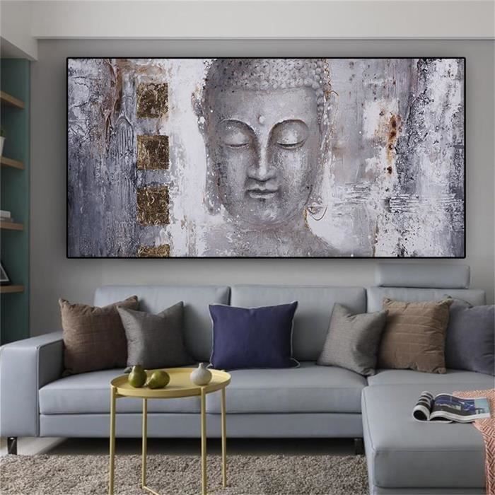 Kit Broderie Diamant Carré Bouddha 5D - Peinture Diamant DIY 30x40cm Pour Adultes