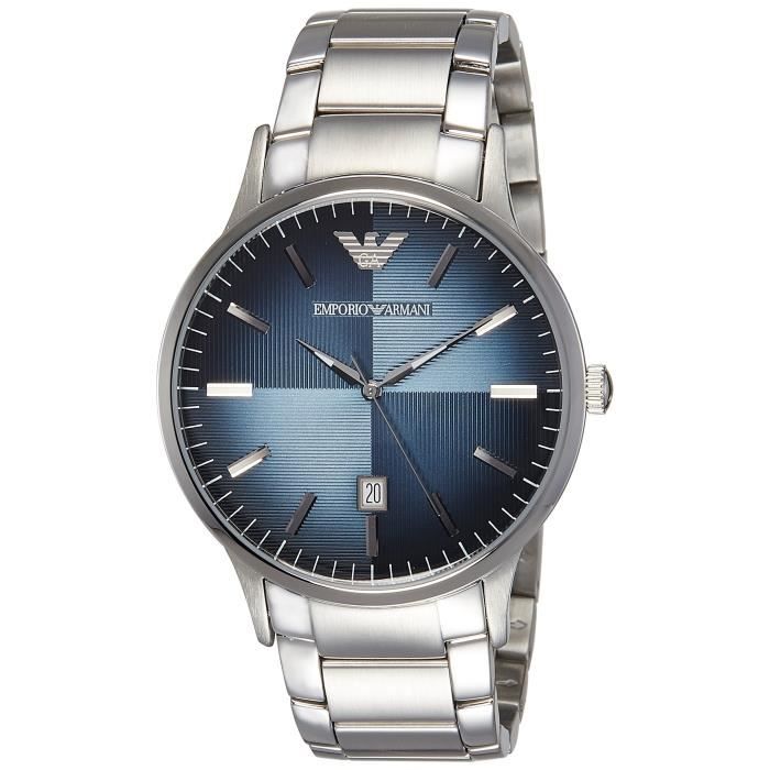 Emporio Armani Analog cadran bleu Montre homme Ar2472 2ODP2A Cdiscount Bijouterie