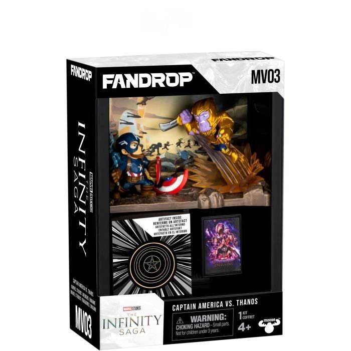 Figurine FANDROP x STAR WARS Captain America vs Thanos Vitrine avec scène culte + mini affiche 18 cm