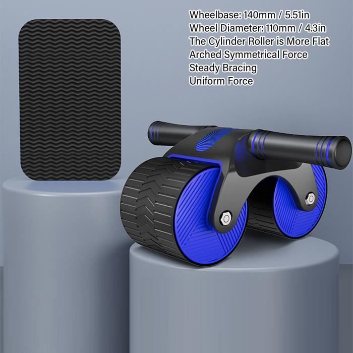 Roue Abdominale (Ab Roller) - Équipement De Fitness Pour Musculation Des Abdominaux, En Acier