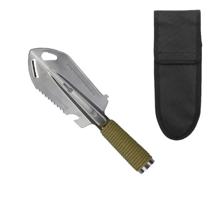 Pelle à Main Dentelée en Titane, Multifonction, pour Jardin