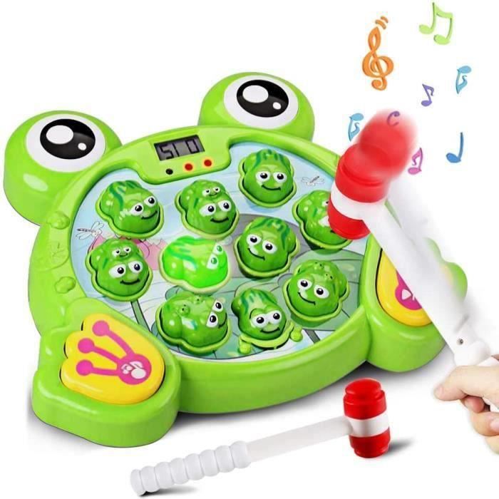 GD13881-Jouet Garçon Fille 2 3 4 5 Ans Jeu de Grenouille Interactif avec  Lumière Musicale Jeux Enfant 2 3 Ans Comprend 2 Marteau - Cdiscount Jeux -  Jouets