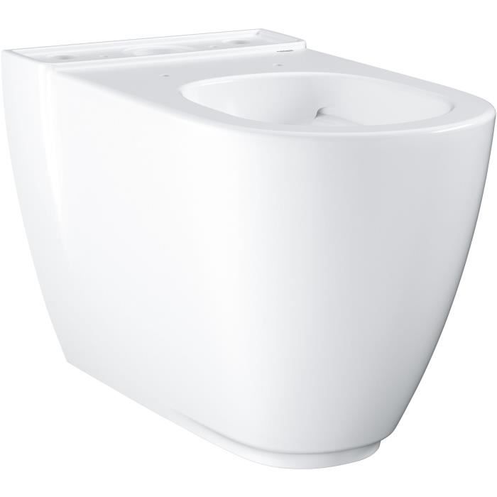 Cuvette WC à poser - GROHE - Essence - Sortie horizontale - Hauteur 41cm - Blanc alpin