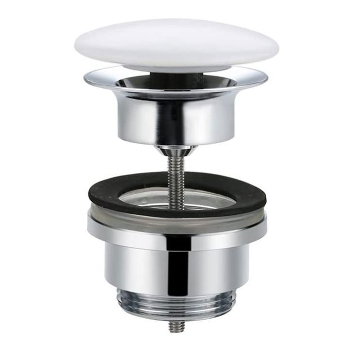 2 Pièces Bouchon Lavabo Universel 40 Mm – Bonde Réglable Anti-Bouchon Poisson Rouge, Noir – Salle De Bain & Cuisine