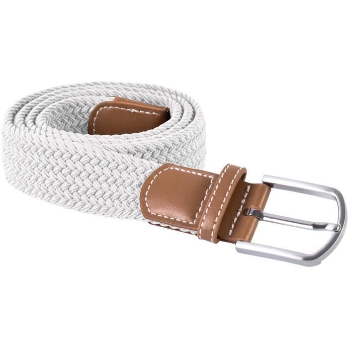 Ceinture Blanche élastiquée à Clous - Taille S (tour 71-79cm), Neuve Avec étiquettes