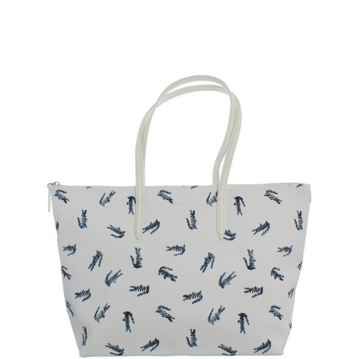 Sac lacoste avec plein de crocodile