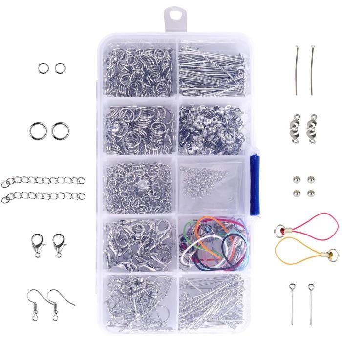 Kit De Bijou Fabrication Bijoux 470 Pièces Faisant Starter Accessoire Creation Diy Colliers