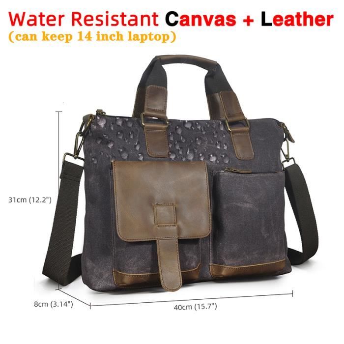 Sacoche Messenger En Cuir Véritable Pour Homme - Fait Main, Taille M, Couleur Marron