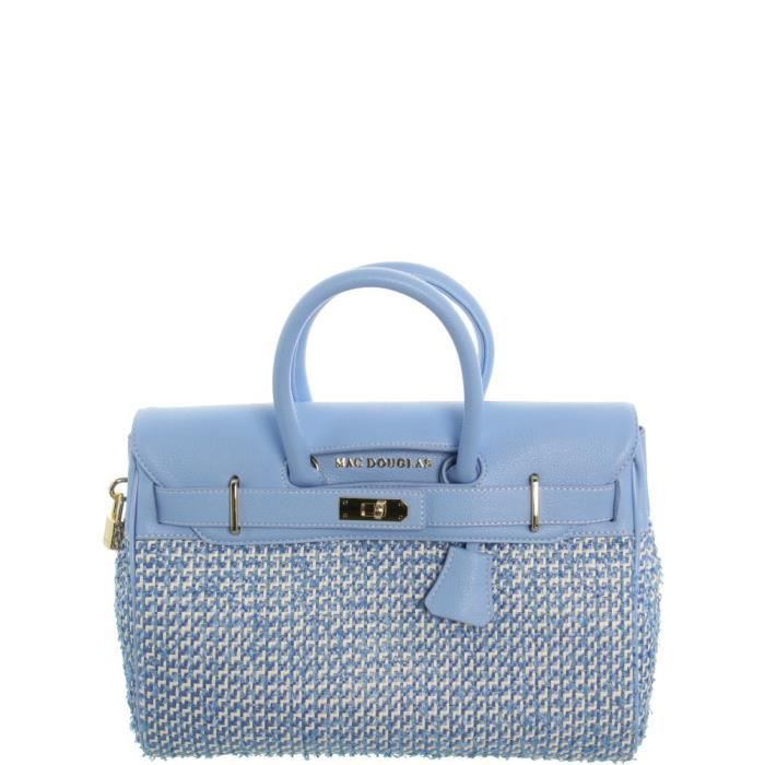 Sac a main Pyla Mac Douglas ref 43991 PP37 Bleu Ciel 34 25 13 Cdiscount Bagagerie Maroquinerie