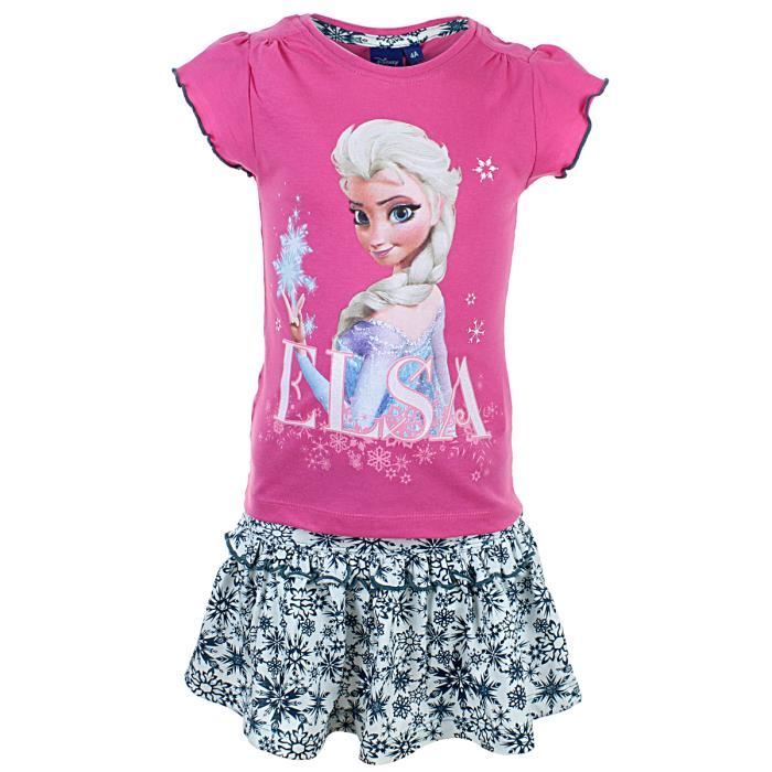Ensemble 2 pièces La Reine des Neiges Rose Rose Cdiscount PrêtàPorter