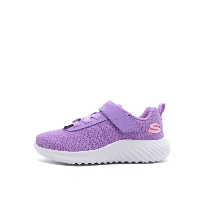 Skechers Baskets enfant - SKECHERS - Bounder-Cool Cruise - Violet - Fermeture scratch - Semelle caoutchouc
