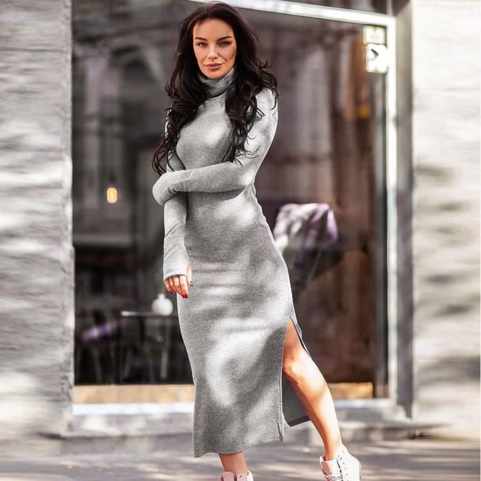 pull sur robe longue