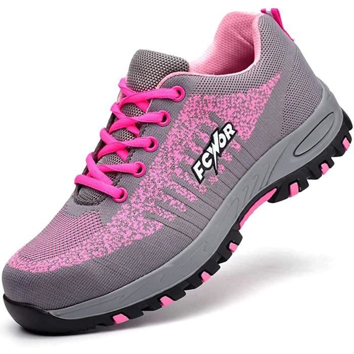LARNMERN Chaussure De Securité Homme Femme S3 SRC Antidérapantes