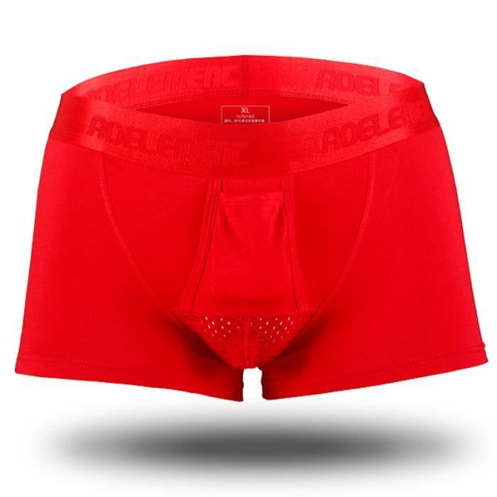 1pcs Boxer Homme Sous Vetement Calecon Pas de boite de vente au detail Composition principale du tissu Nylon nylon Blanc up Cdiscount Pret a Porter