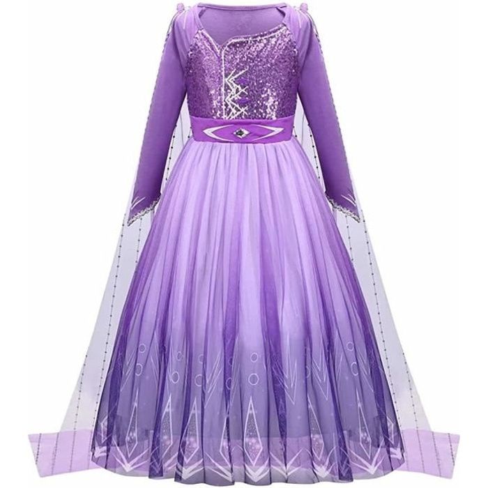 Déguisement Princesse AmzBarley - Filles - Violet - Robe Costume Habillage  d'Noël Carnaval Halloween - 2-10 Ans - Cdiscount Jeux - Jouets