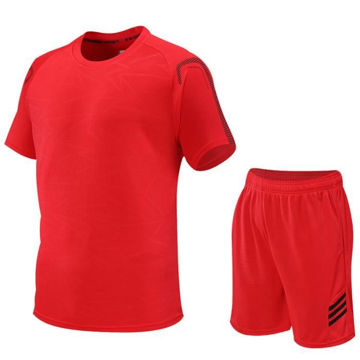Générique Ensemble Short Tee Shirt Homme Sets Tee Shirt Et Short Running Tracksuit Hommes Vêtements De Sport De Plein Air Respirant Et Séchage Rapide Survetements De Gym Coupe Classical Générique Ensemble Short Tee Shirt Homme Sets Tee Shirt Et Short Running Tracksuit Hommes Vêtements De Sport De Plein Air Respirant Et Séchage Rapide Survetements De Gym Coupe Classical