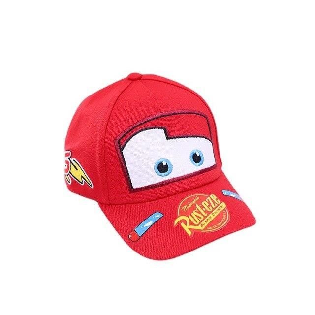 Casquette De Baseball Ajustable Pour Enfant – Motif CARS, Coton Respirant, Tour De Tête 48-54 Cm, Idéal Sport Et Soleil