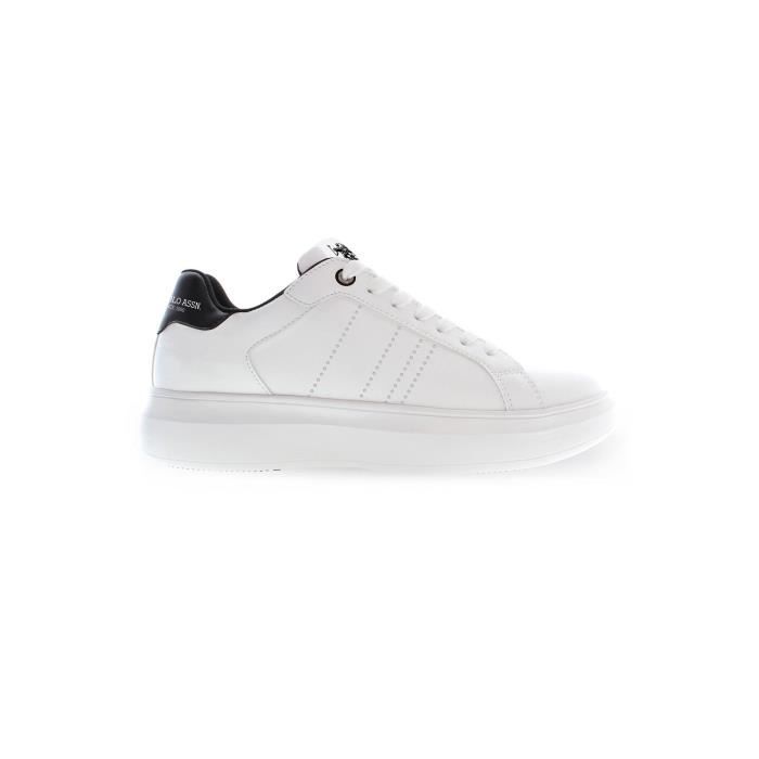U.S. POLO ASSN. Basket Sneakers Sport Running Homme Blanc Textile SF14572