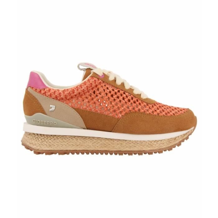 Baskets femme Gioseppo Creel Coral Textile Lacets Coral