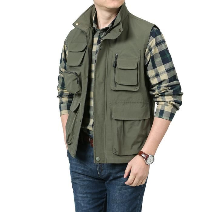 Gilet militaire sans manche 2025