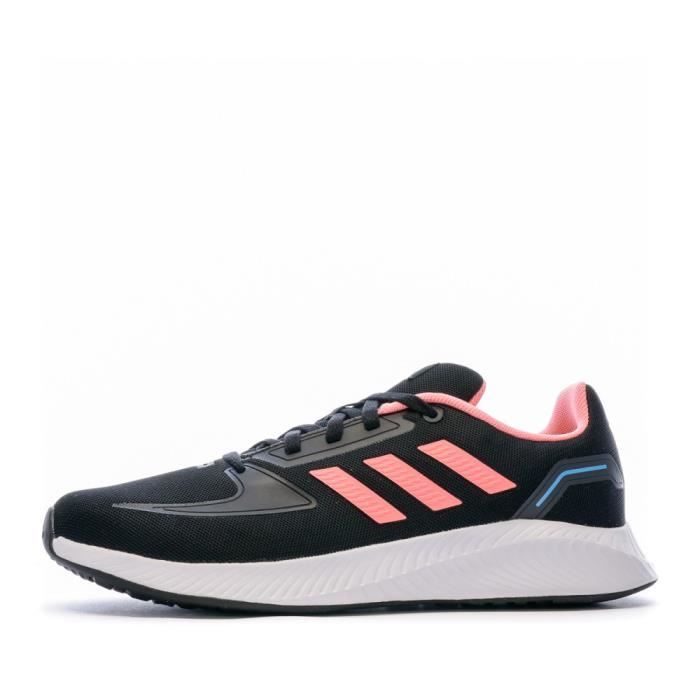 chaussures de running - adidas - runfalcon 2.0 k - fille - noir/rose - running